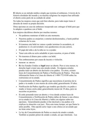 el abortoç