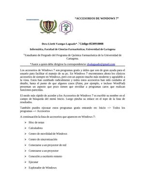 ACCESORIOS DE WINDOWS 7