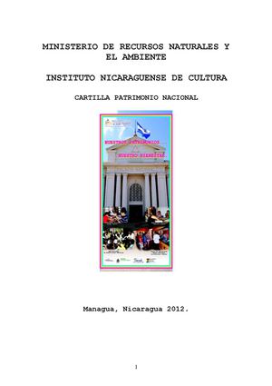 CARTILLA PATRIMONIO NACIONAL INC - MARENA