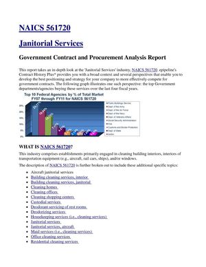 NAICS 561720 - Janitorial Services