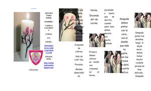 Velas Pintadas Con Crayones . 