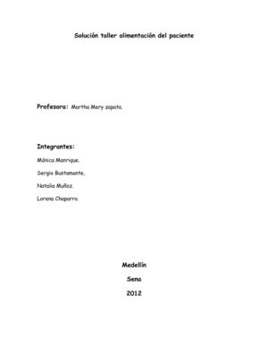 taller alimentación del paciente