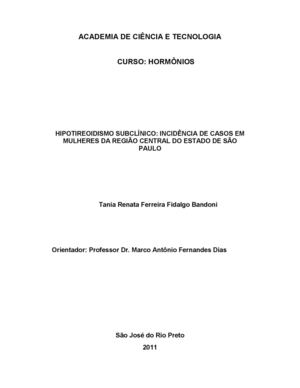 Hipotireoidismo Subclínico