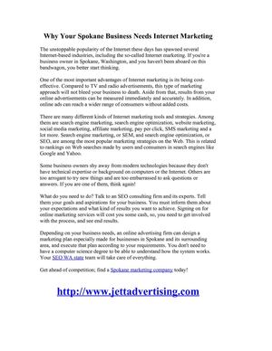Why Your Spokane Business Needs Internet Marketing
