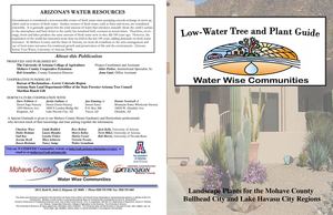 Landscape Plants for the Mohave County: Low Water Tree and Plant Guide, Water Wise Communities