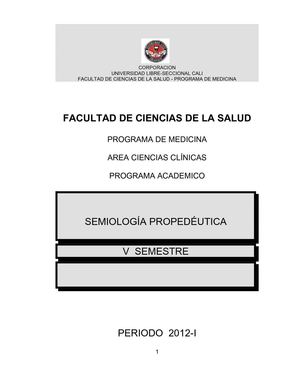 PROGRAMA ACADEMICO SEMIOLOGIA