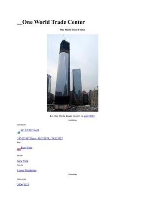 One World Trade Center