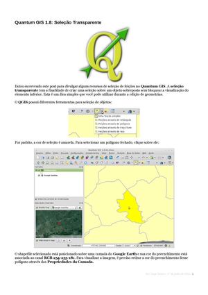 Quantum GIS Seleção Transparente