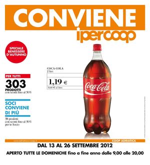 OFFERTE IPERCOOP CENTRO PIAVE SAN DONA' - 13/09 - 26/09/2012