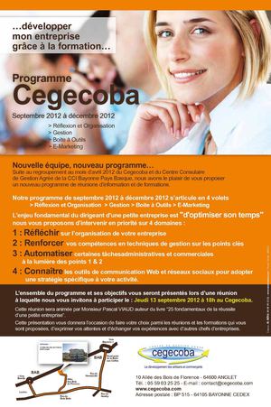 Programme formation CEGECOBA 2012