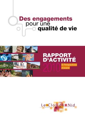 Rapport d'Activité 2010 - Association Le Clos du Nid