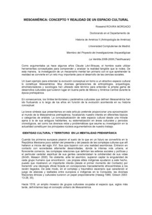 MESOAMERICA ESPACIO CULTURAL