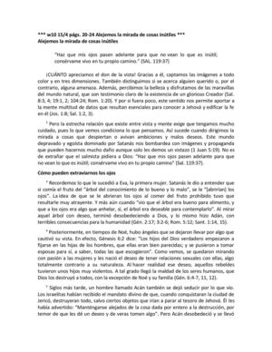 Alejemos la mirada de las cosas inutiles