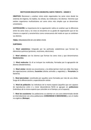 FICHA TECNICA: CURSO CIENCIAS NATURALES