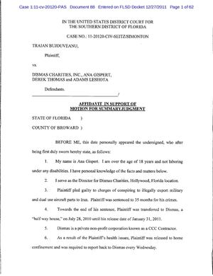 AFFIDAVIT IN SUPPORT OF MOTION FOR SUMMARY JUDGMENT2