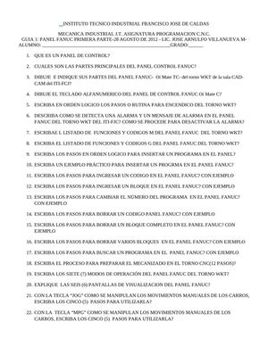 GUIA 1 PANEL FANUC TORNO WKT