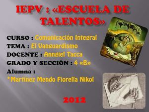 El Vanguardismo Peruano.