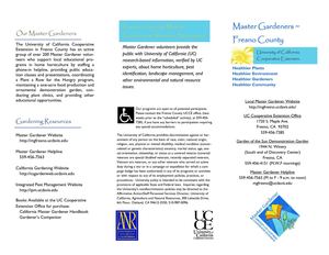 Plant a Row for the Hungry - Master Gardeners, Fresno County, California