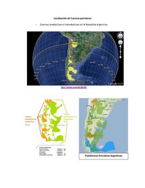 Localización de Cuencas petroleras