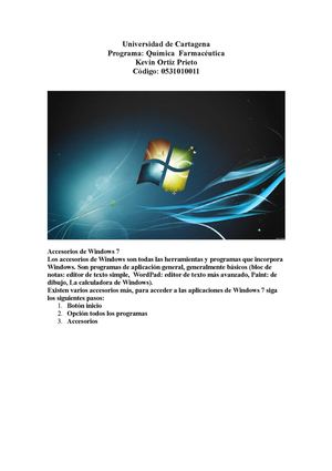 Accesorios Windows 7