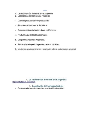 Localización de Cuencas petroleras