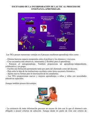 Incorporación de las tics en la educación