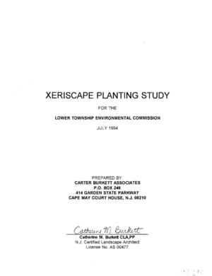 Xeriscape Planting Study - Cape May Court House, New Jersey