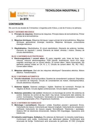 Presentació de Tecnologia Industrial 2n btx (12-13)