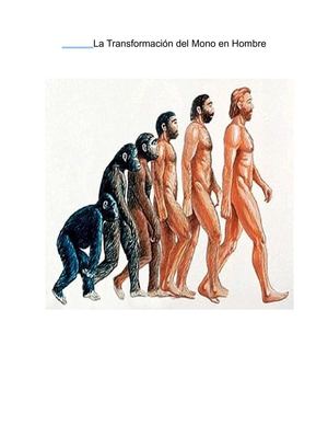 Transformacion del Mono en Hombre