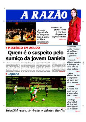 Jornal A Razão Santa Maria - 13092012