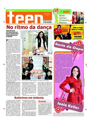 Caderno Teen - Jornal A Razão Santa Maria - 13092012