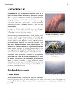 LA CONTAMINACION