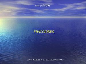 Las fracciones