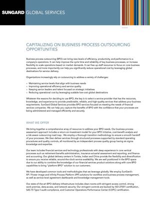 Global Services:Business Process Outsourcing