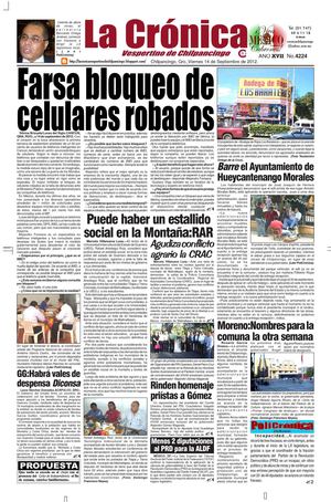 La Cronica 14 de septiembre