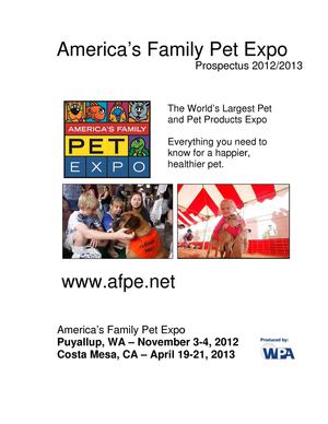 WA Family Pet Expo Exhibitor-and-Sponsor-Prospectus