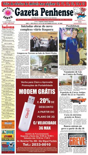 Gazeta Penhense - 16 a 22/09/12 - edição 2092