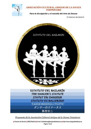Estatuto del Bailarín