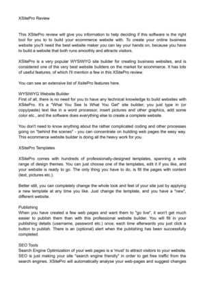 XSitePro Review