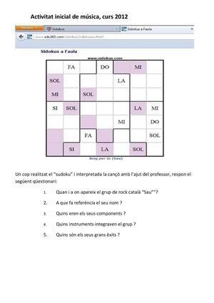 Activitat Inicial 1r ESO