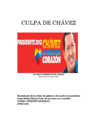 culpa de chavez en forma de noticia