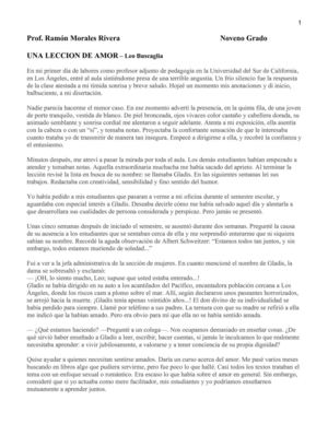 Una lección de amor - Leo Buscaglia