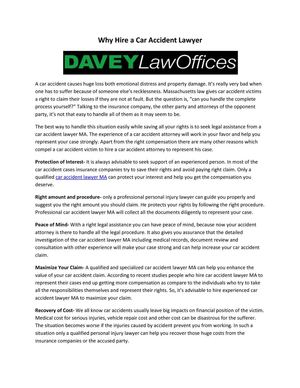 Car Accident Lawyer MA