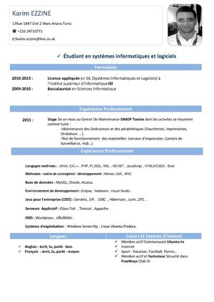 Mon CV