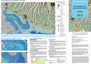 Mapa de Inunandabilidad de la Microrregión Ahuachapán Sur a escala 1:50.000. El Salvador.