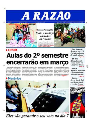 Jornal A Razão Santa Maria - 18092012
