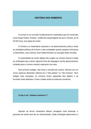 História dos Números (Instituto de Matemática - UFRGS)
