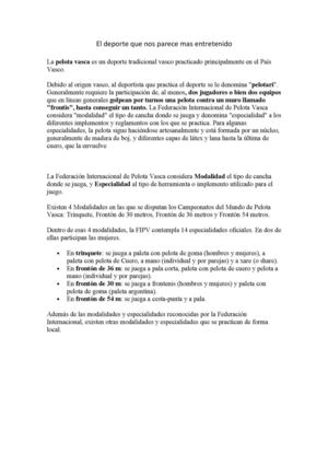 Deporte:pelota vasca 