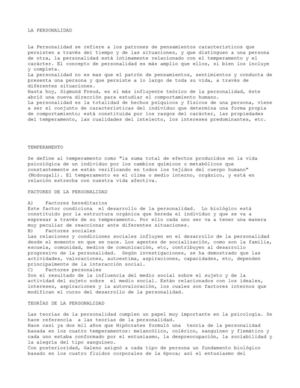 LA PERSONALIDAD