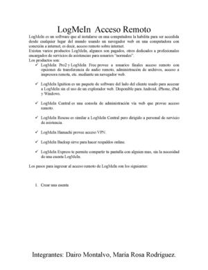 LogMeIn  Acceso Remoto